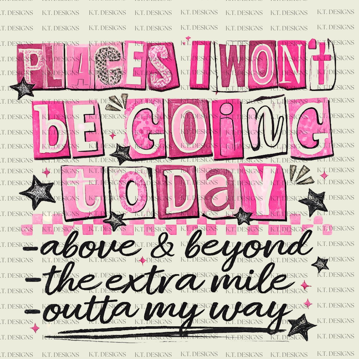 Places I Won't Be Going...