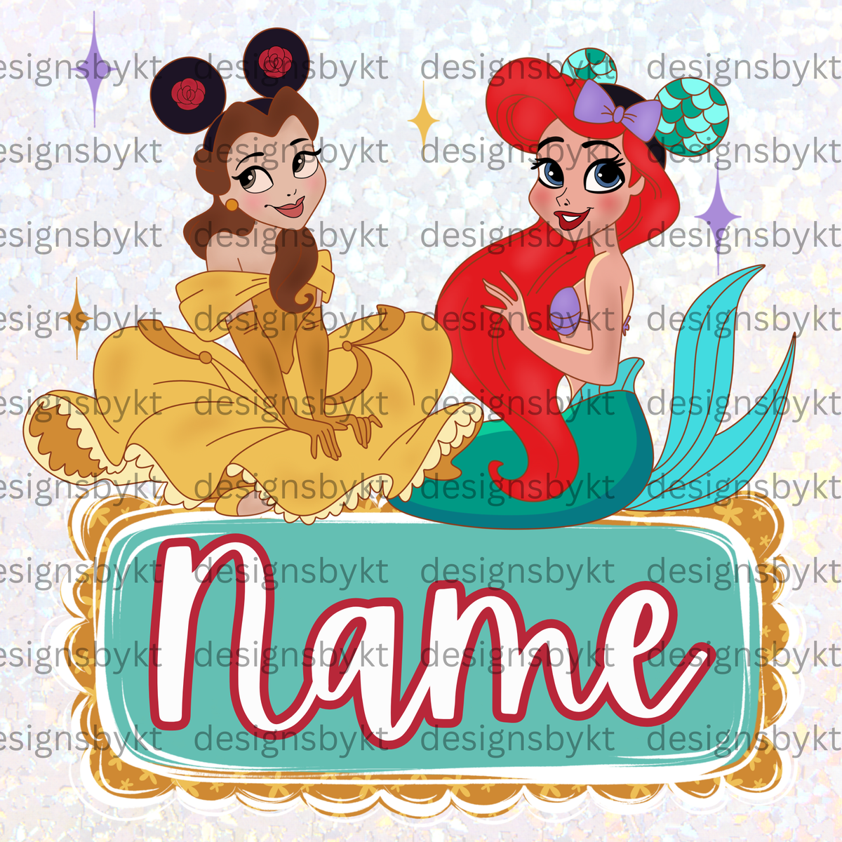 Custom Princess Name Plate