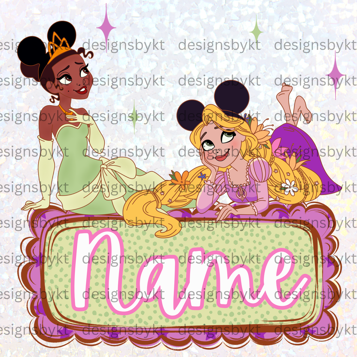 Custom Princess Name Plate