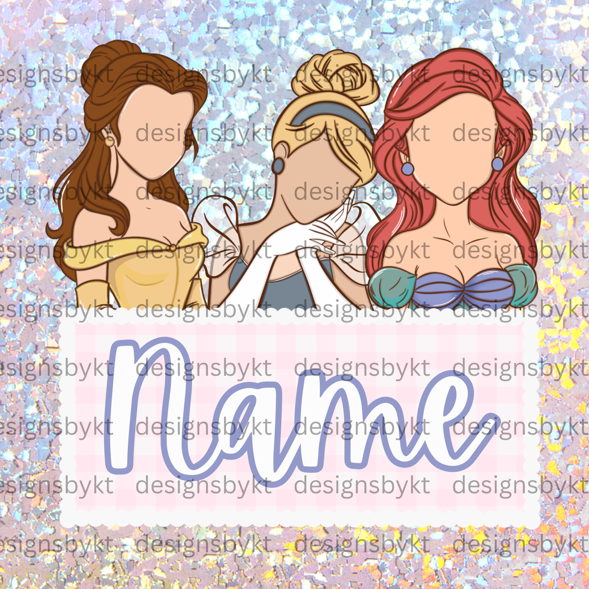 Custom Princess Name Plate