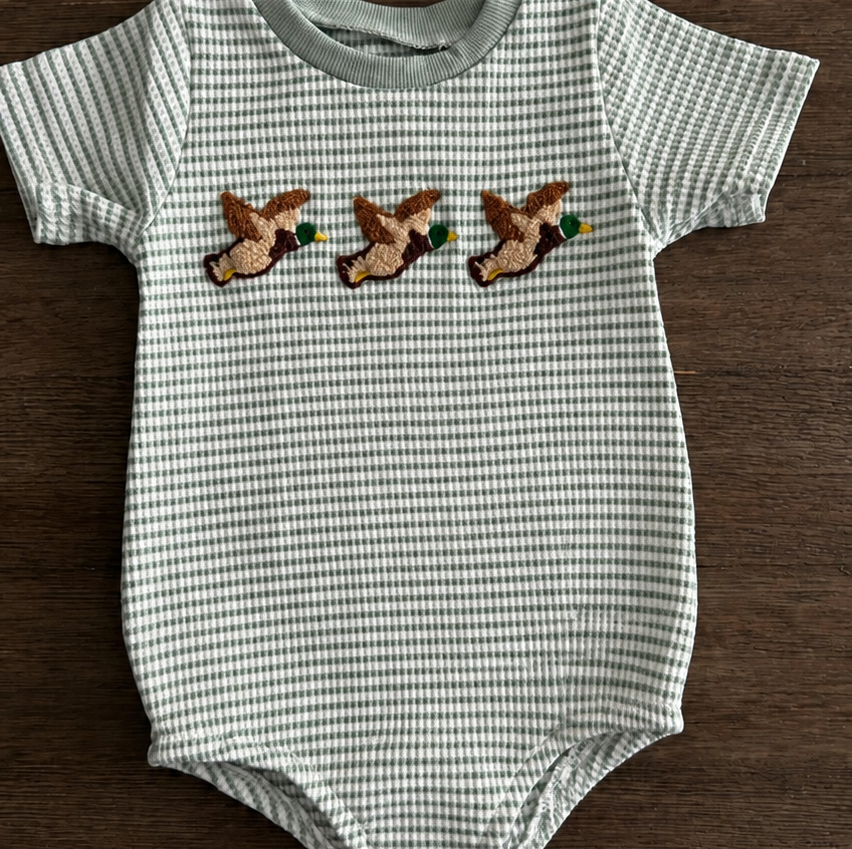 Baby Boy Duck Bubble Romper
