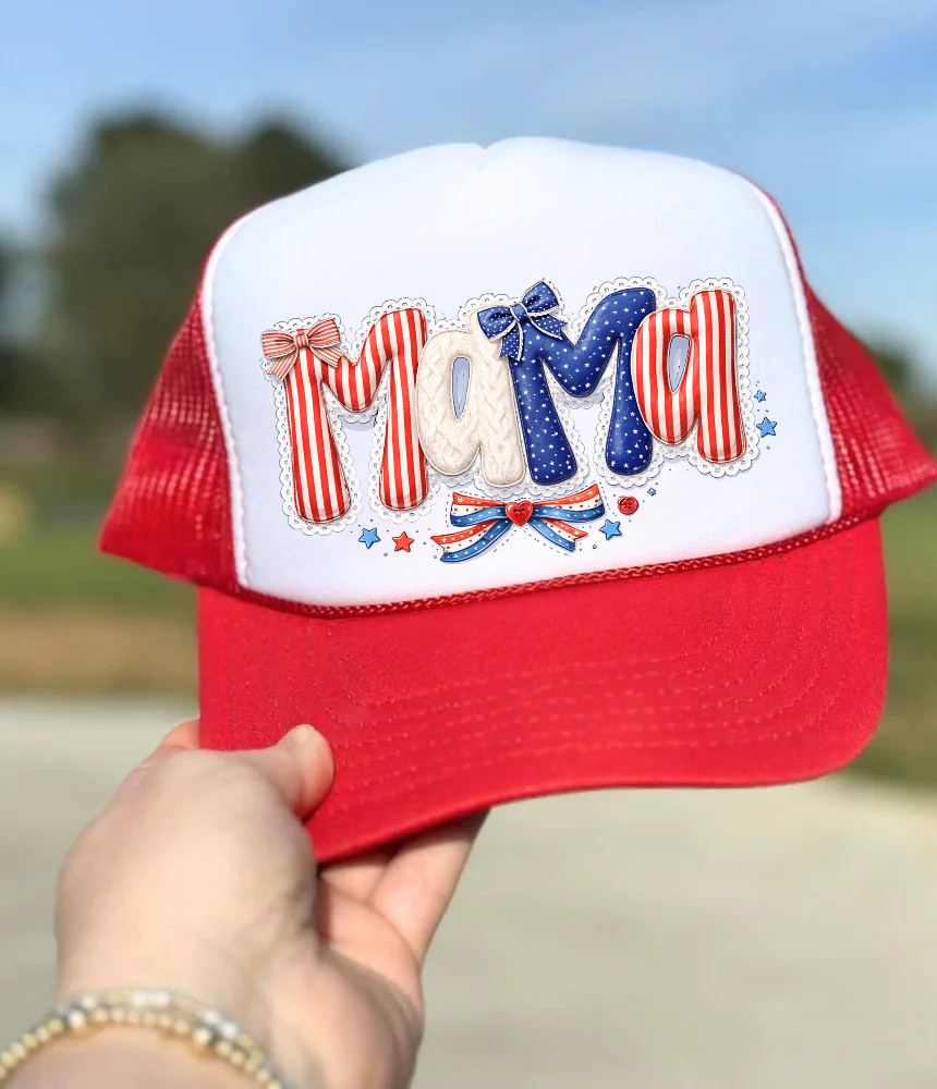 Red, White, & Mama Cap