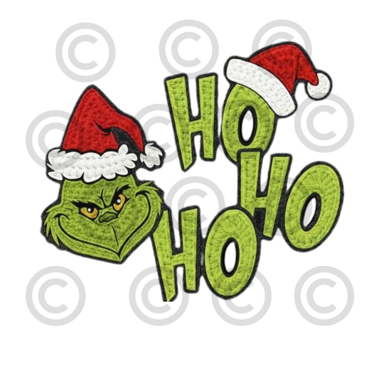 Ho Ho Ho Grinch Heat Transfer