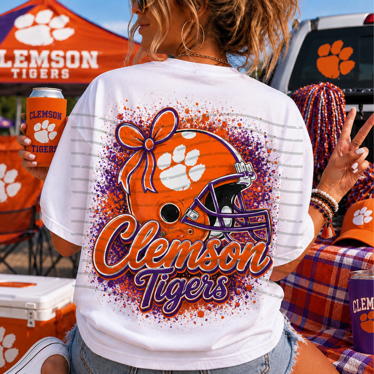 Clemson Tee Front/Back