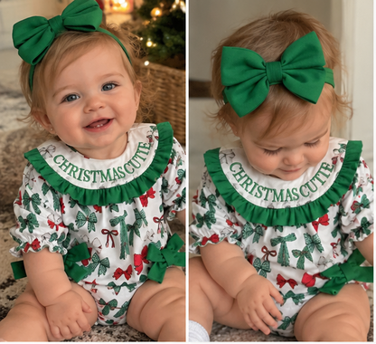 Christmas Cutie Baby Girl Christmas Bubble