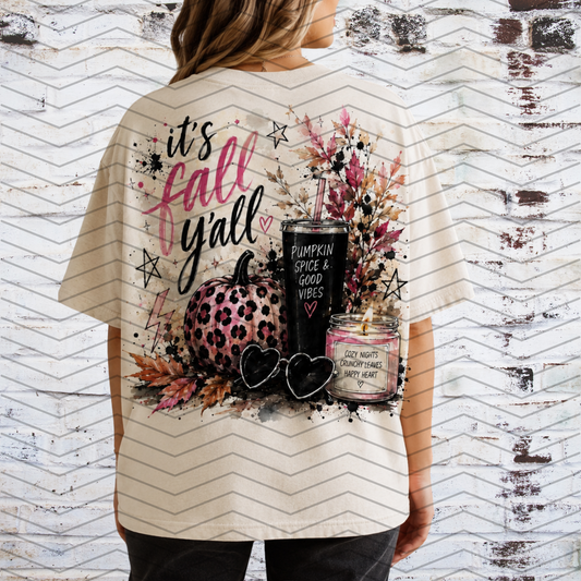 Pink&Black Fall Tee