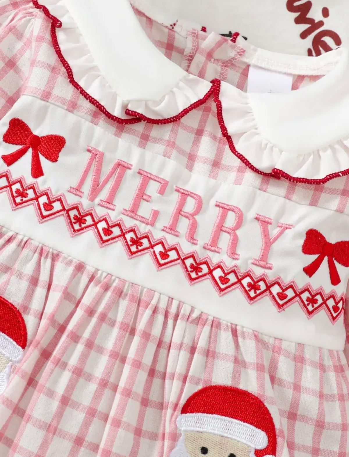 Pink Merry Baby Girl Christmas Bubble