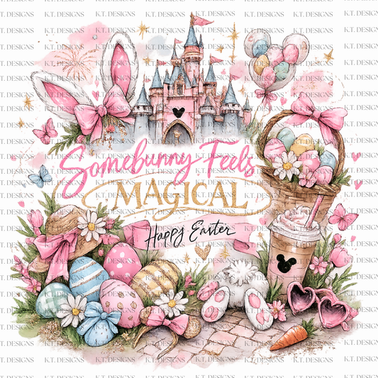 Somebunny Feels Magical Easter Transfer