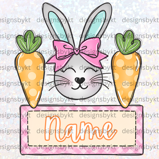Custom Easter Name Plate