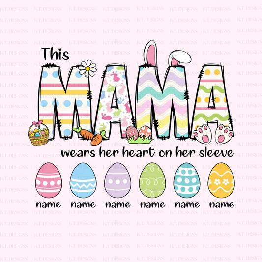 Mama Loves Her Peeps (2) Easter Transfer