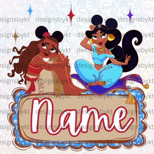 Custom Princess Name Plate