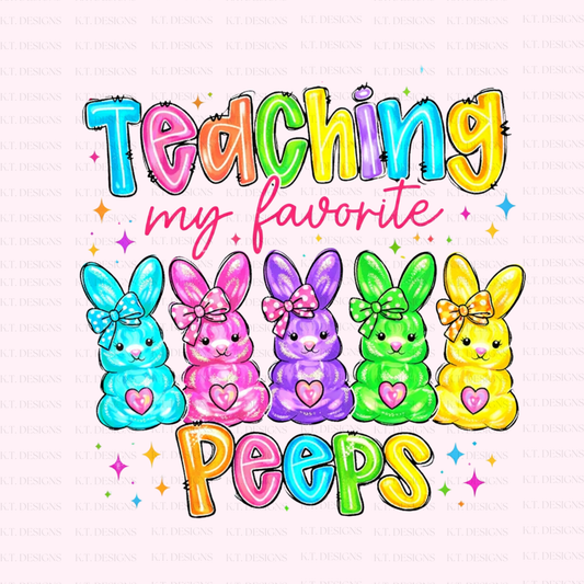 Teaching My Fav Peeps Easter Transfer