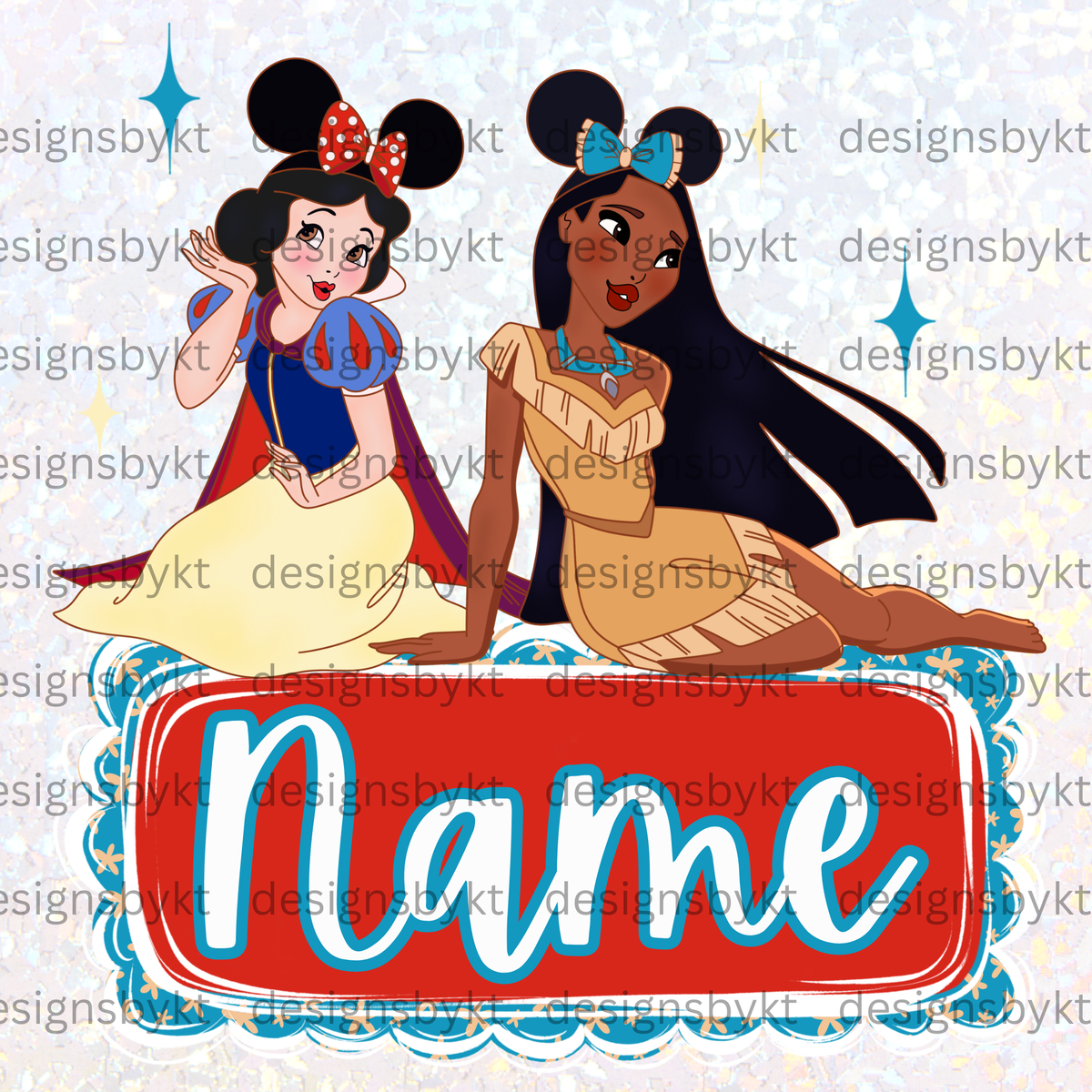 Custom Princess Name Plate