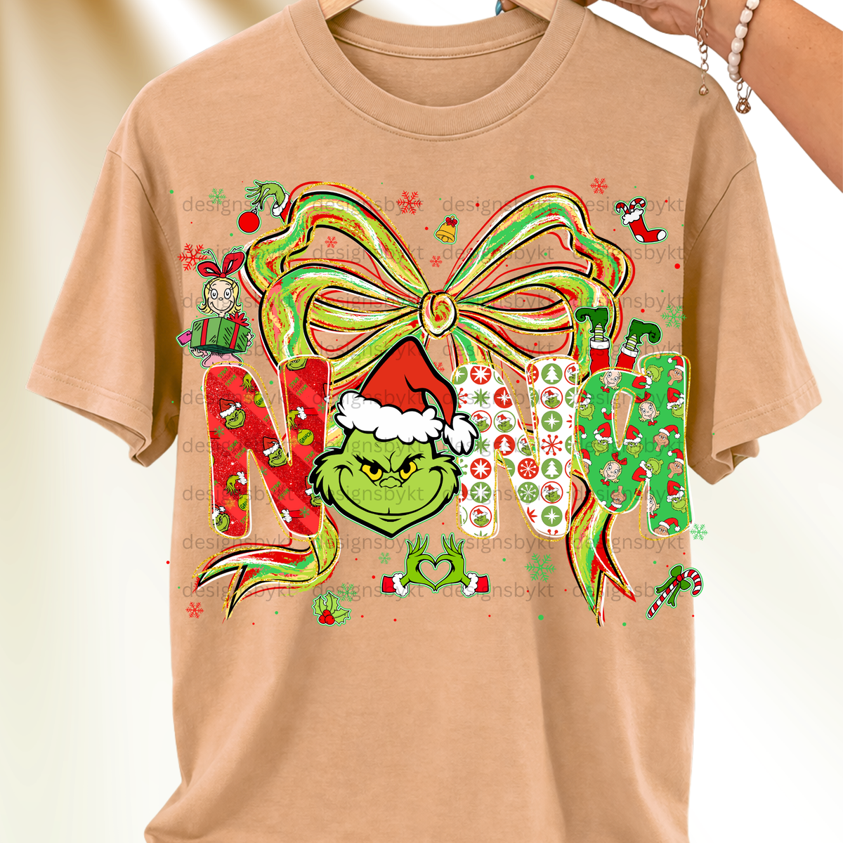 Watercolor Grinch Mimi|Grandma|Nana