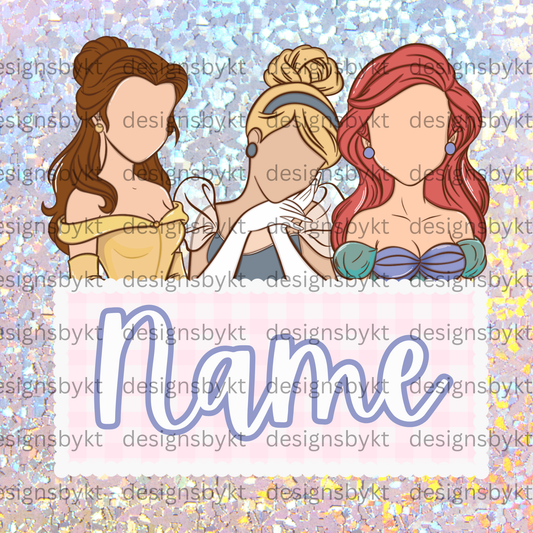 Custom Princess Name Plate