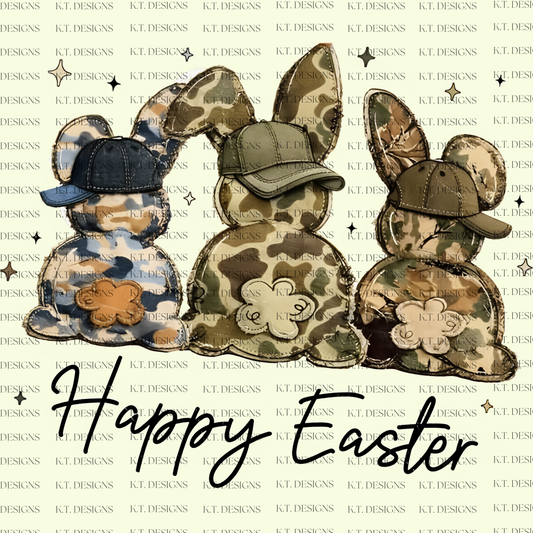 Camo Happy Easter Tansfer