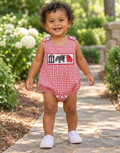 Red Gingham Game Day Outfit GA