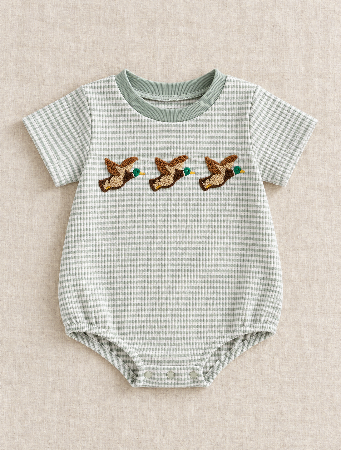 Baby Boy Duck Bubble Romper