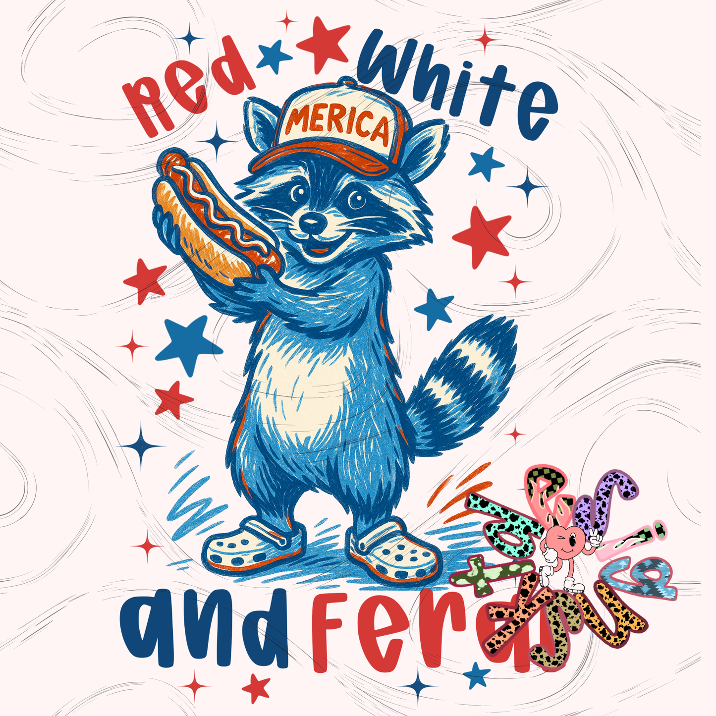 Red, White & Feral Racoon
