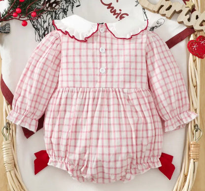 Pink Merry Baby Girl Christmas Bubble