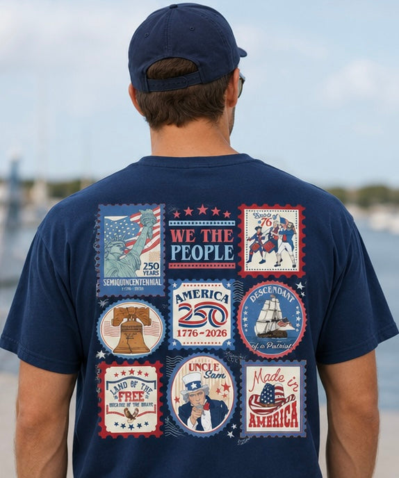 USA Postage Stamp Tee