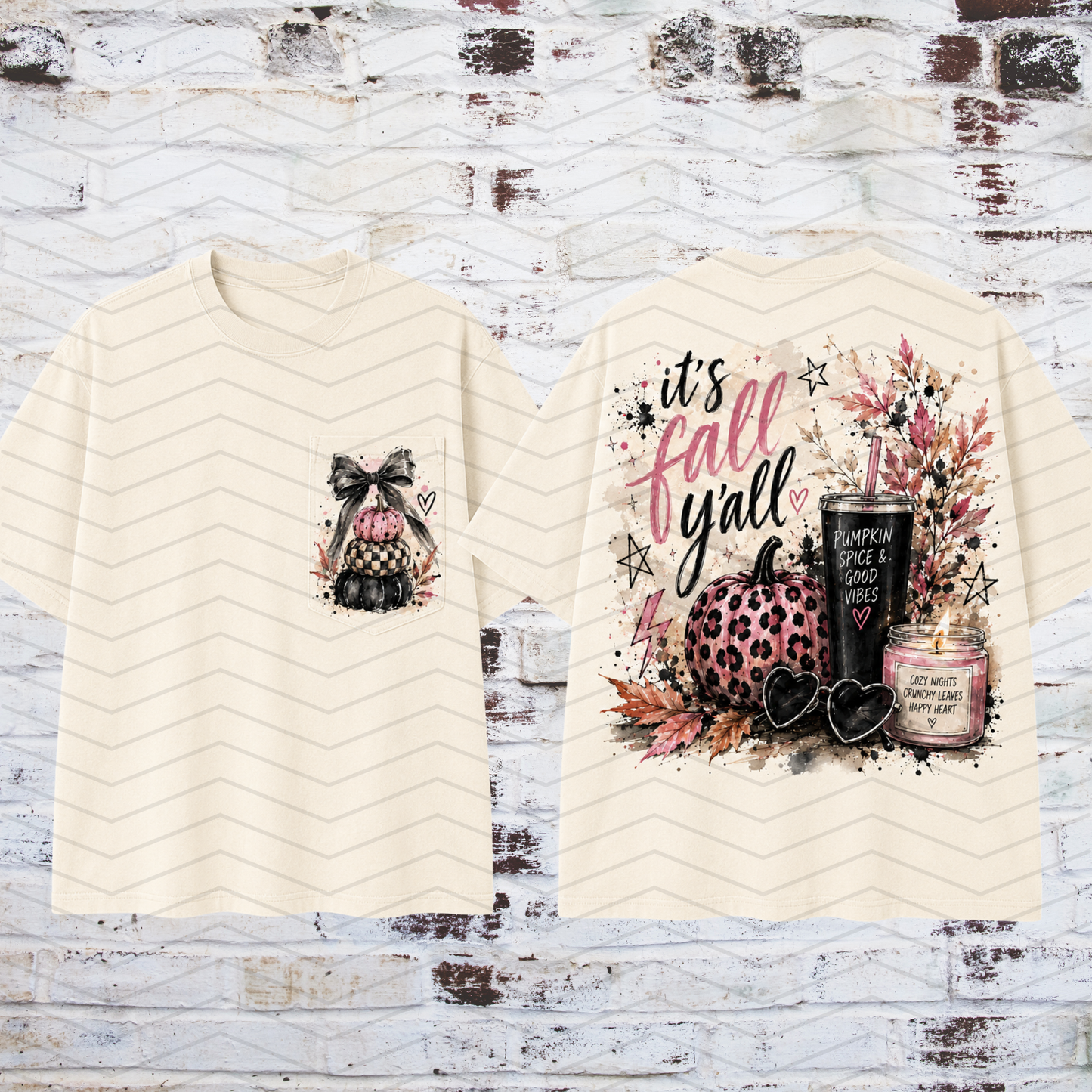 Pink&Black Fall Tee