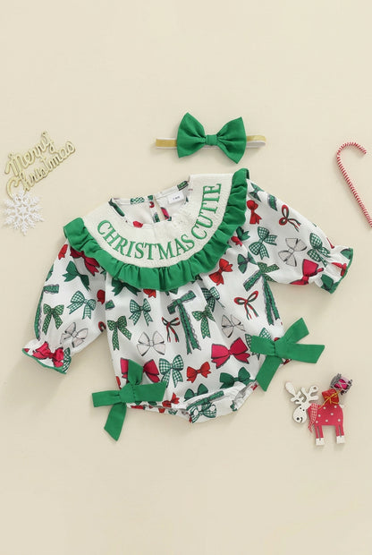 Christmas Cutie Baby Girl Christmas Bubble