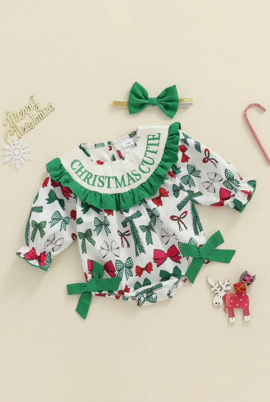 Christmas Cutie Baby Girl Christmas Bubble