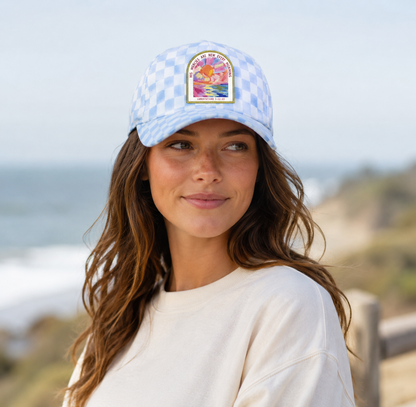Lamentations 3:22-23 Checkered Cap