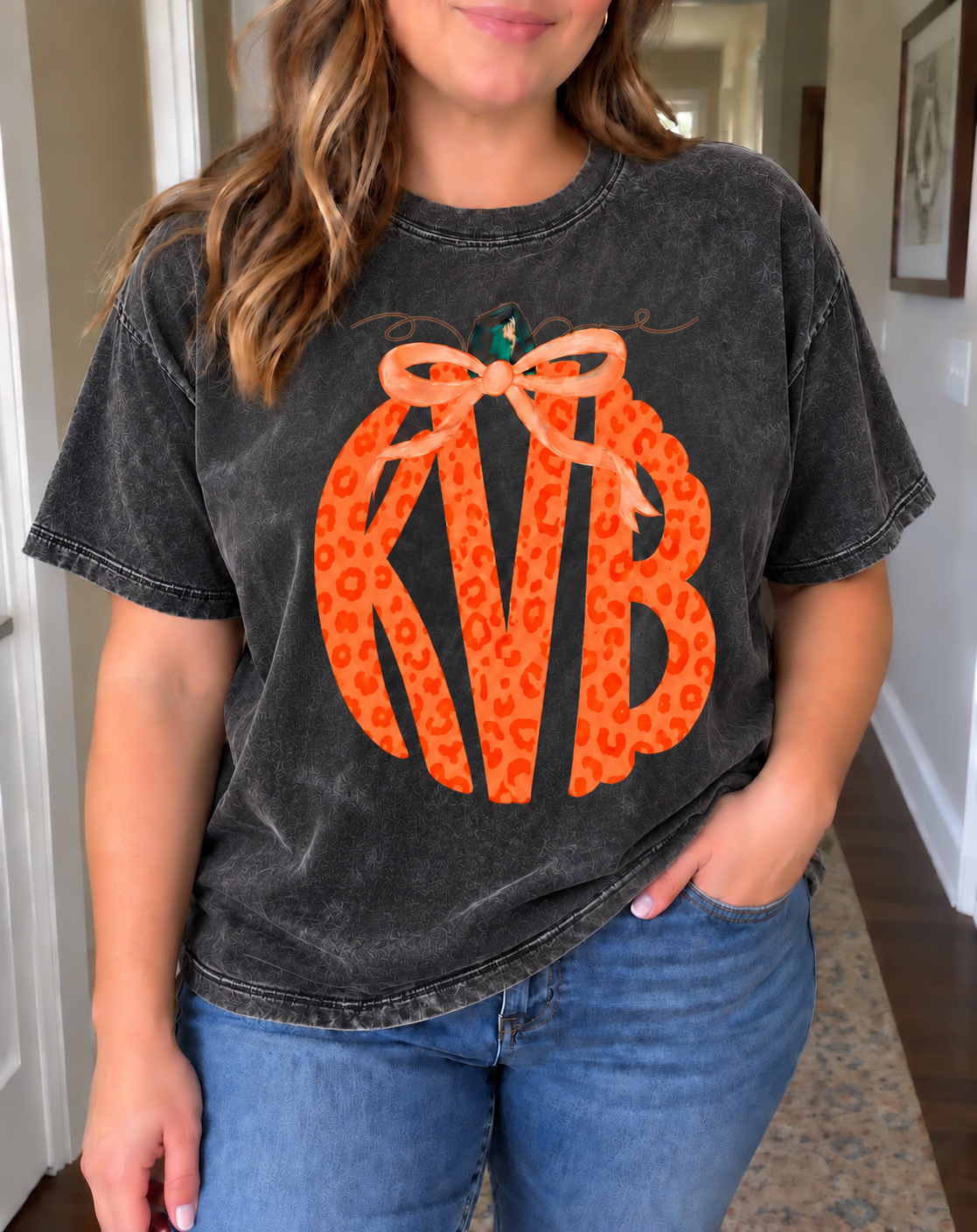 Pumpkin Monogram Tee