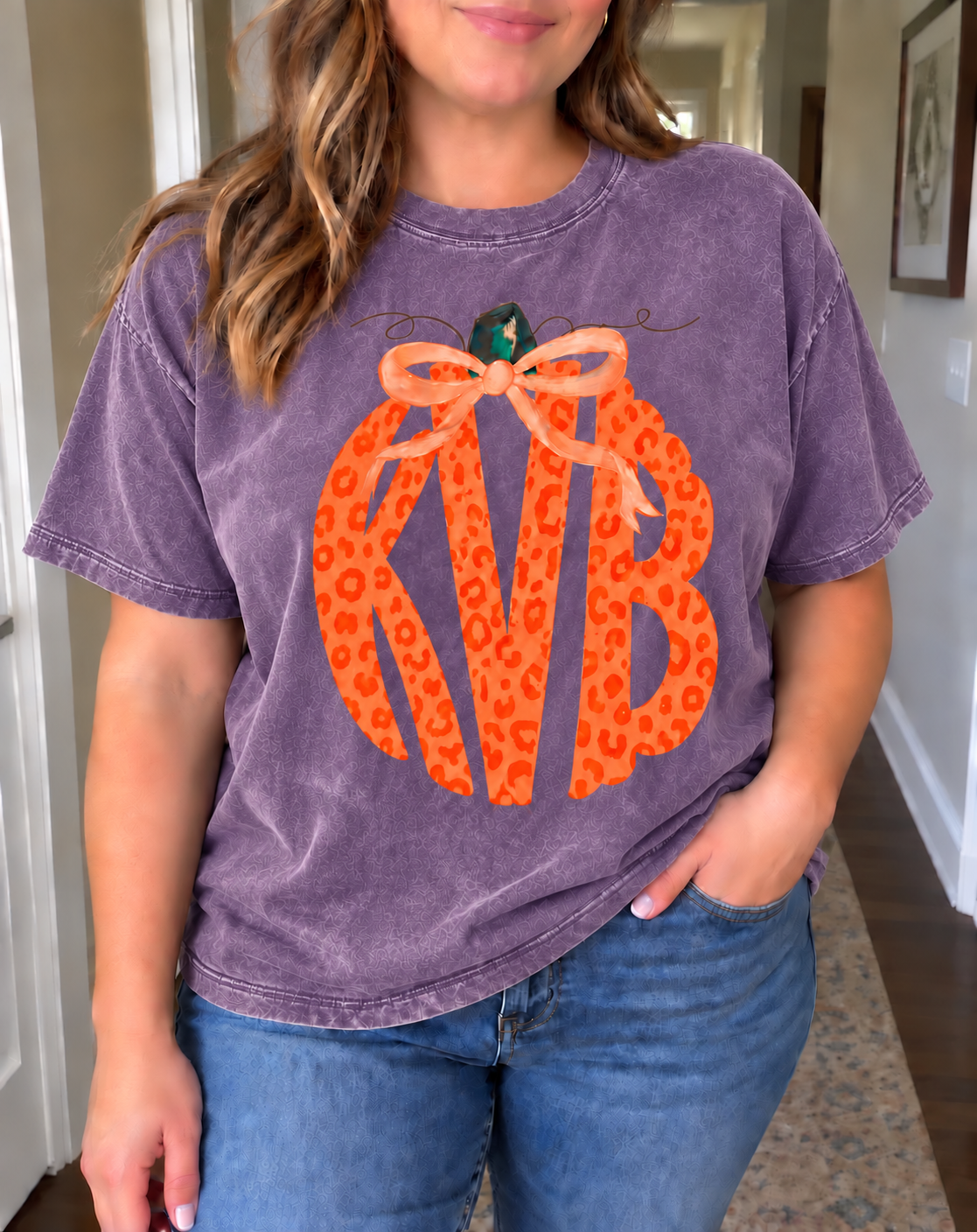 Pumpkin Monogram Tee