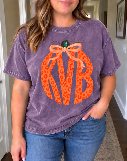 Pumpkin Monogram Tee