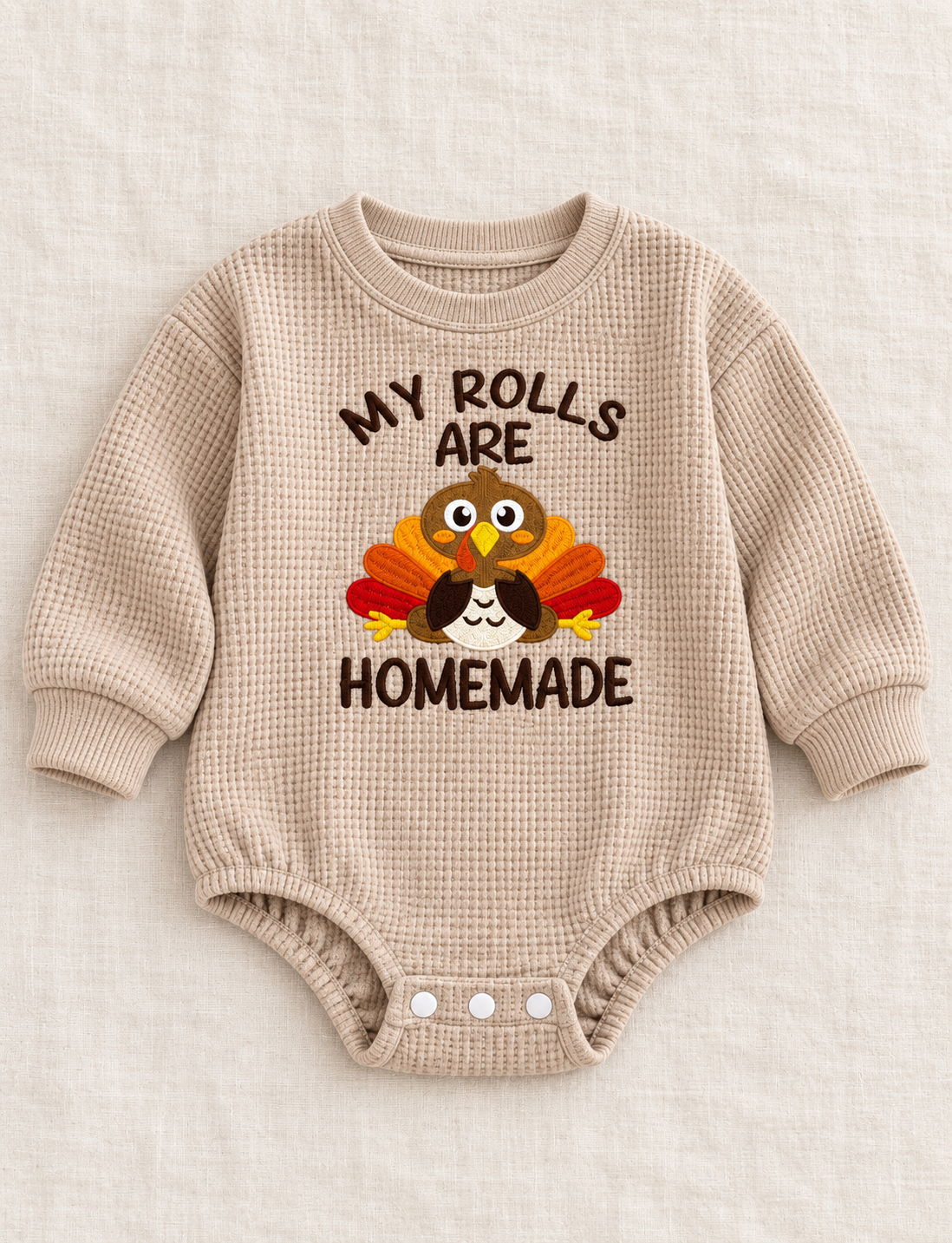 My Rolls Are Homemade Baby Thanksgiving Romper