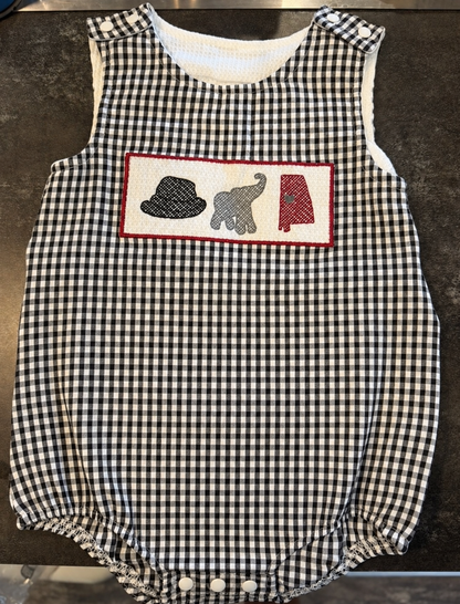 Black Gingham Game Day Outfit AL
