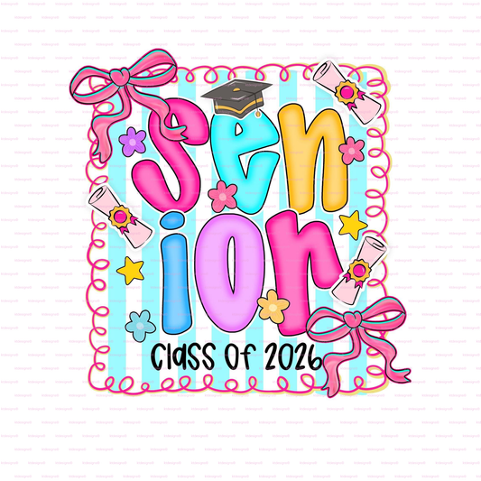 Senior Class of 2026 DTF Heat Transfer